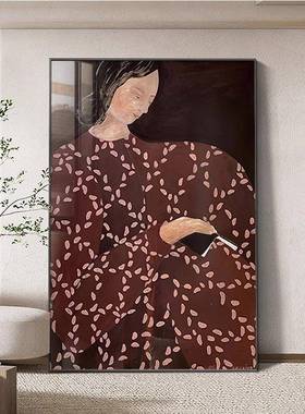 马蒂斯厅象装饰画抽沙发复古大幅落IHT地法式小众艺术挂客画大壁