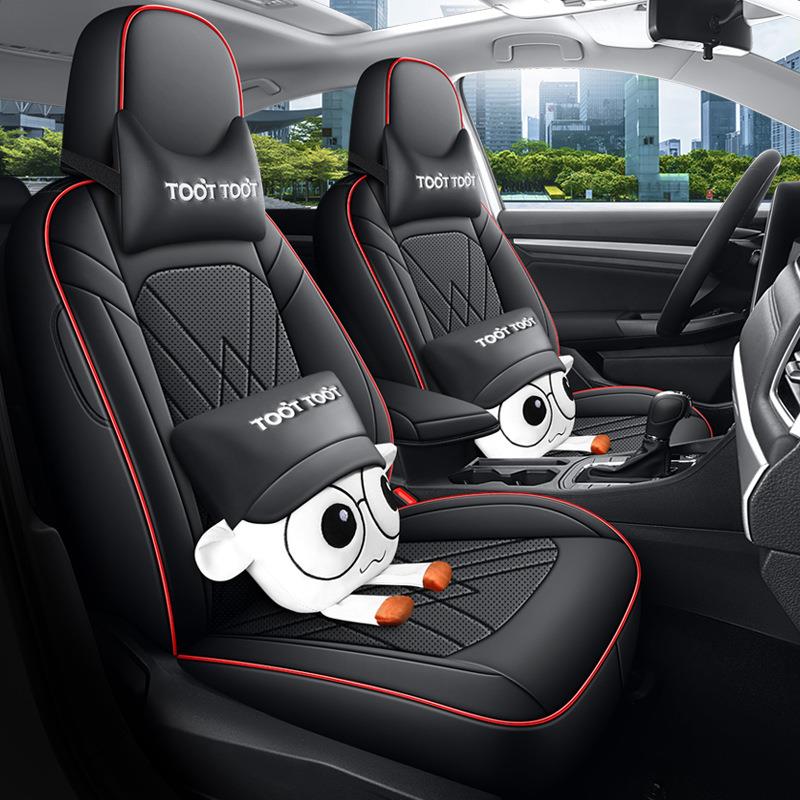 2025大众速腾专用坐垫12-1819款汽车座套新-全季包围四皮革座834