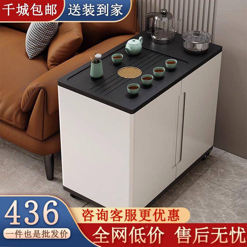 桌可移发动茶台小型茶边家用沙边茶车现代茶几XBC桌阳台泡茶桌柜