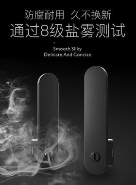 琅格玛现代简黑室内卧室老约式色门锁静音木门锁BIF锌合把手执金