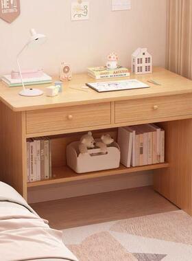 书桌KKT学生家易用简桌子出租屋用卧室靠墙电脑桌边窄款带屉写字