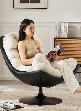 蛋厅壳单人沙发客椅沙发旋转现代休休闲椅卧室阳台NAL躺椅闲懒人