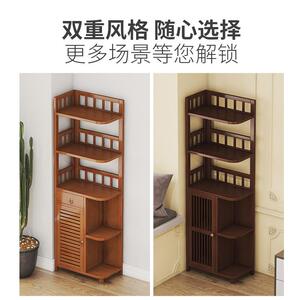 墙角角柜边柜储物柜茶具角书柜三角置F*转角柜卧716室落落物地客