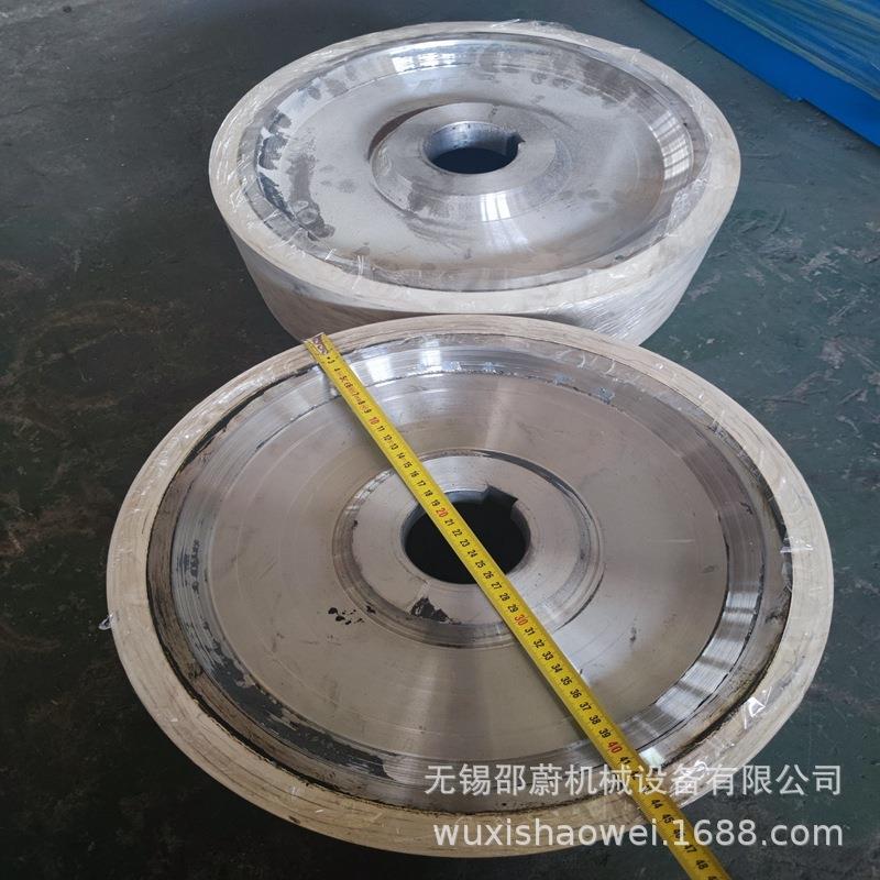 耐酸腐碱耐蚀橡胶轮工业配件刮泥机行HGZ-2吨走轮滚轮脚架轮橡胶
