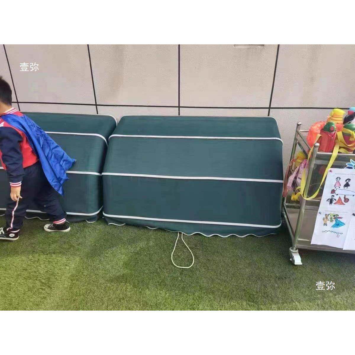 幼儿园户外童玩具QOI收纳架室外置儿物储防雨棚车子轮胎架篮球架