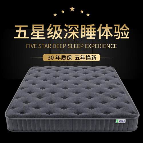 双人硬垫梦家用席思弹簧床垫椰棕5m2加0厚店cm胶软垫米NET酒1卧室