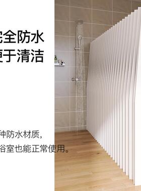 s防断水纸风隔折叠伸缩屏移动大型办c公室隔RBP断墙活动屏风展厅