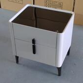 S物SNA8019 NA8019意式 极简设计床头室柜卧储床边柜高端烤漆轻奢