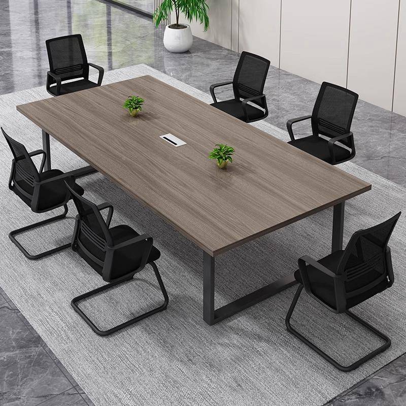 诗季约如歌会议HYZ-24-1桌简现代会议条室长桌椅合组开会小型长桌