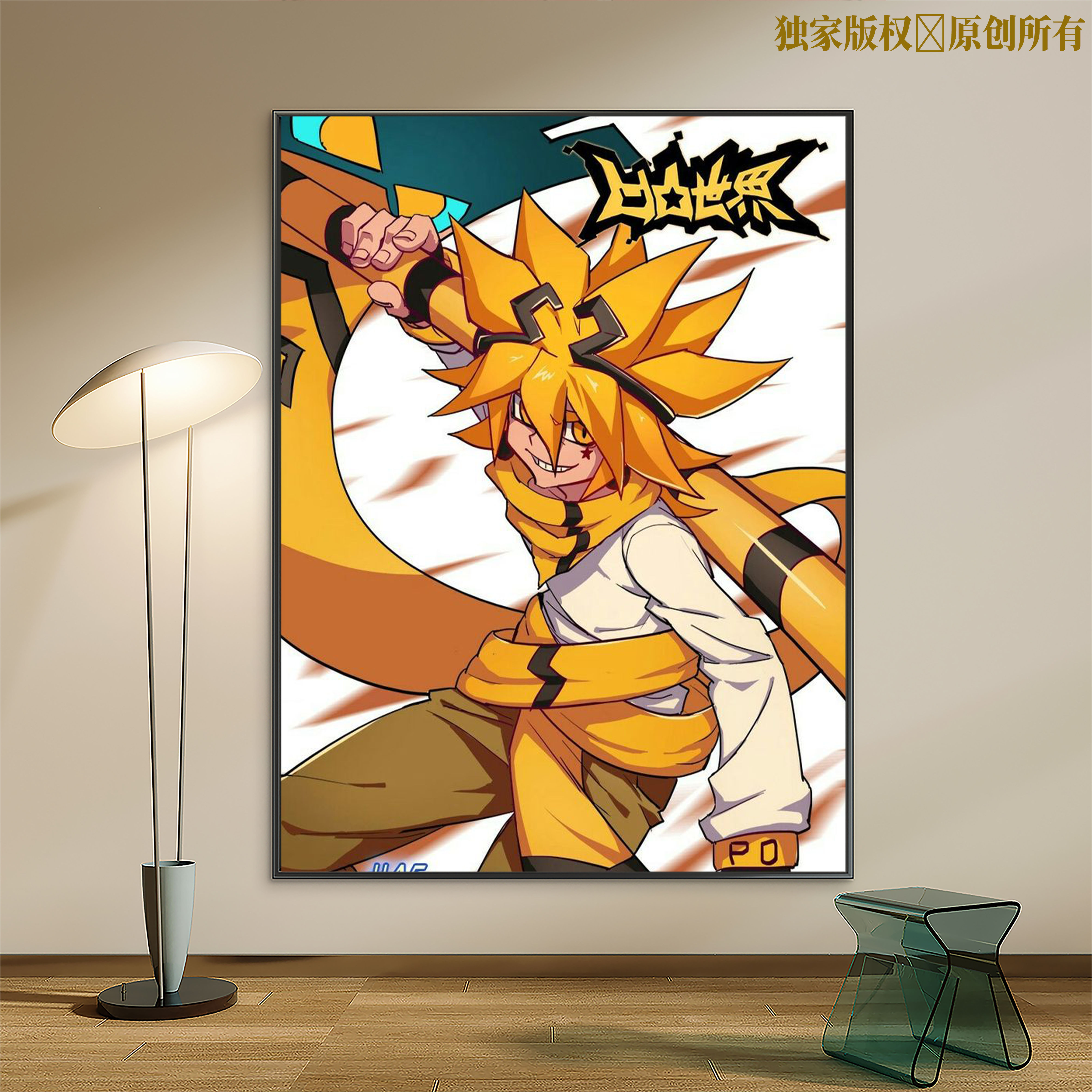 凹凸世界数字油画动漫人物2026实木手工diy填色手绘油彩画装饰画