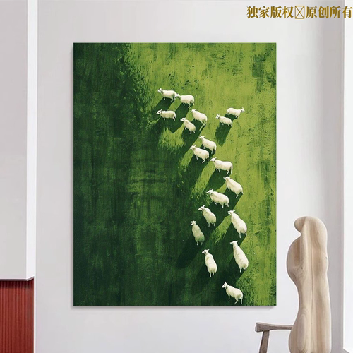 中国风数字油画diy填色手工简单可爱解压涂色写实客厅手绘装饰画