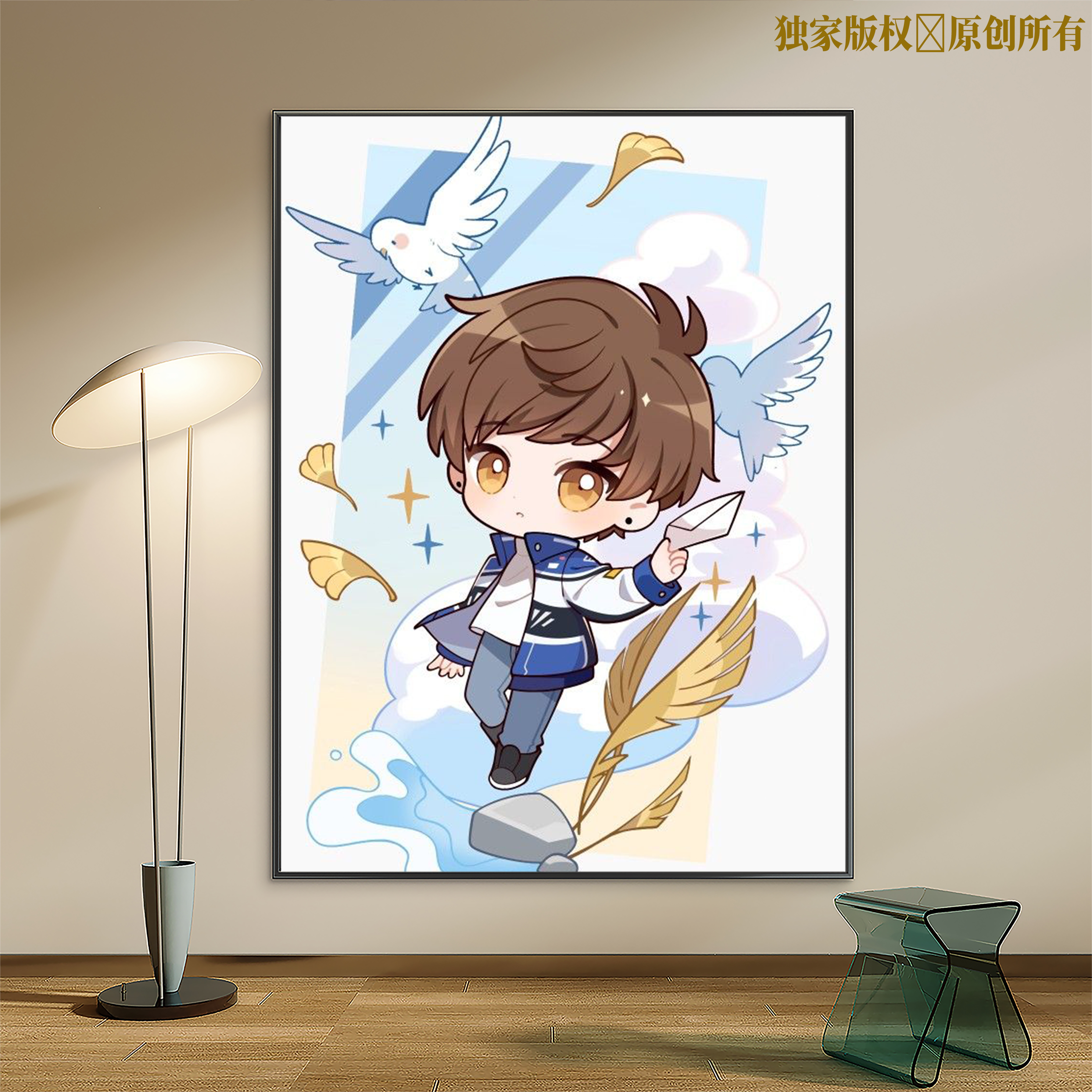 恋与制作人数字油画动漫人物2026实木手工diy填色手绘油彩装饰画