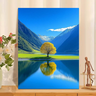 手工填充绘画数字油画diy填色治愈解压高难度客厅装饰大尺寸新款