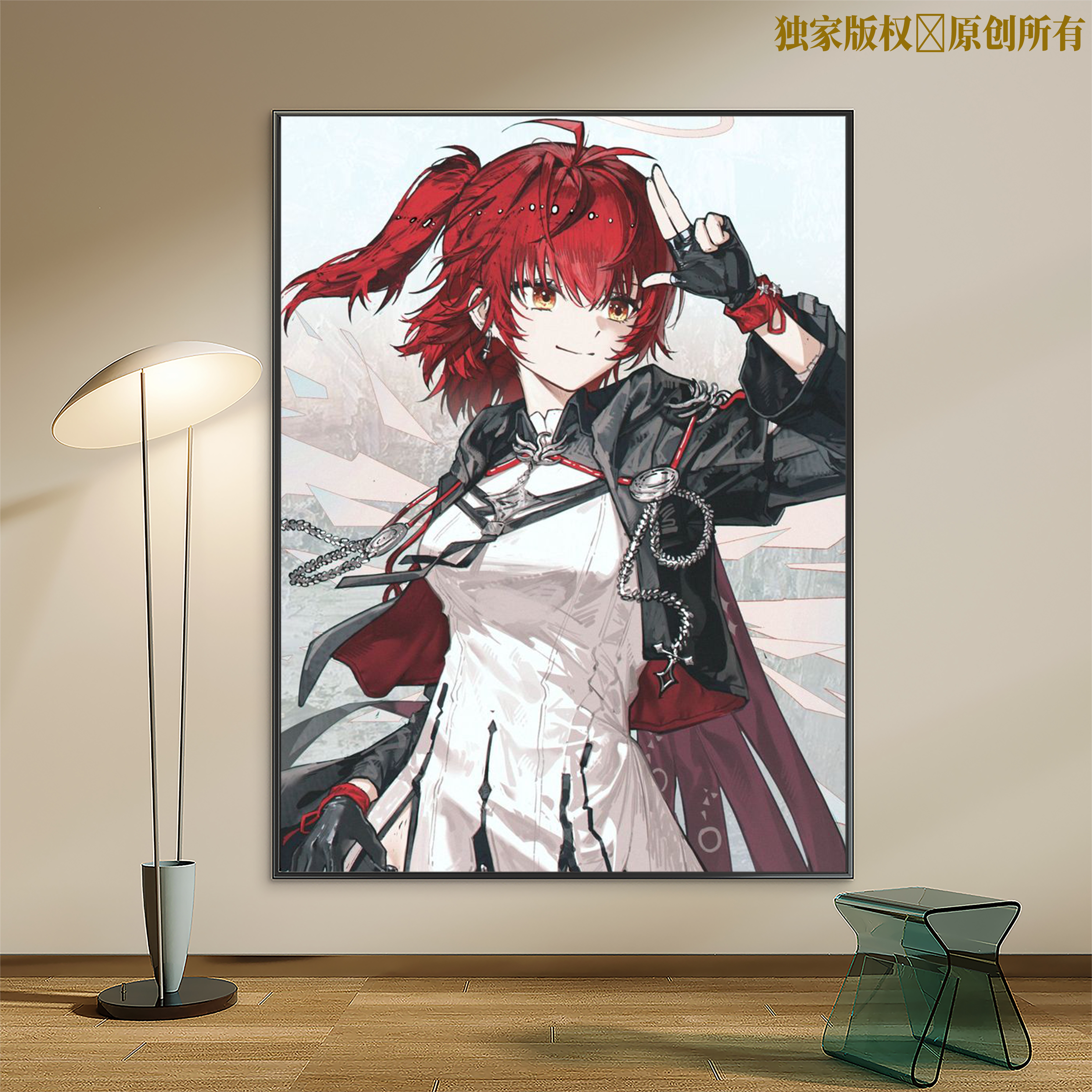 明日方舟数字油画动漫人物2026实木手工diy填色手绘油彩画装饰画