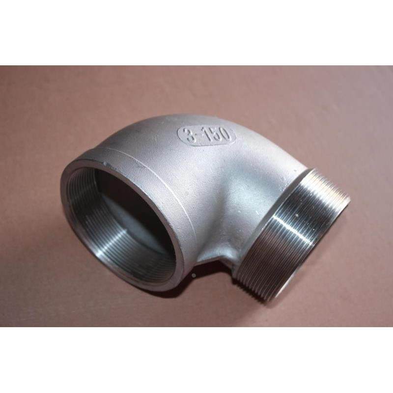 304精铸不锈钢内外牙90&deg;弯头 90度内外丝弯头  DN6-100 1分-4