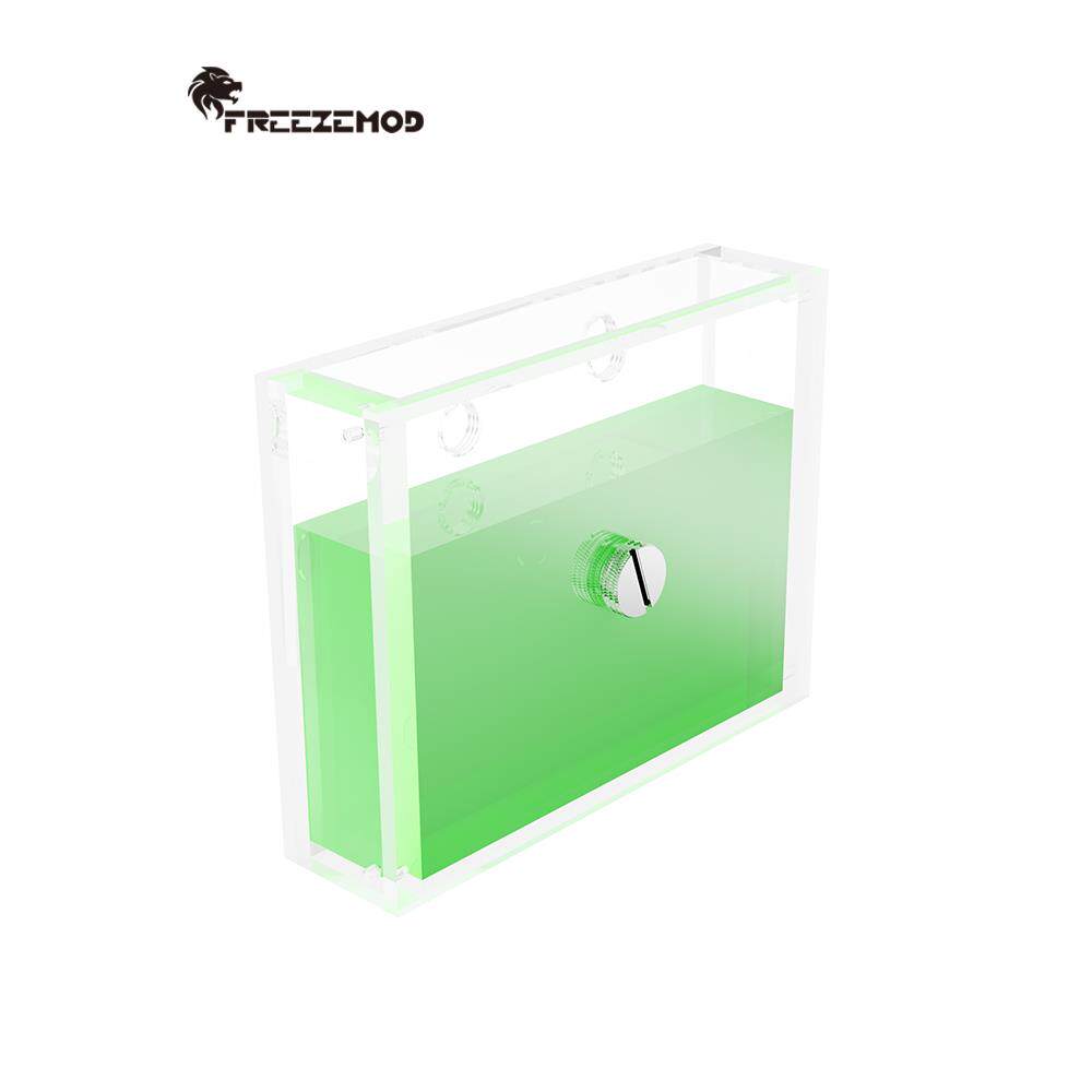 FREEZEMOD方形亚克力液冷水箱FSX-1540B下方出水工业服务器安装