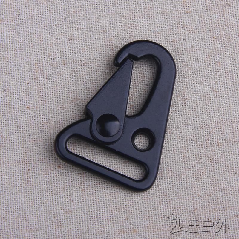 合金材质 鹰嘴扣 D2三角扣挂扣连接扣黑色钥匙扣织带扣手工DIY