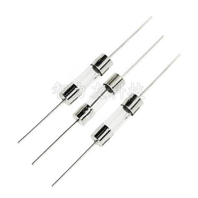 5*20mm 2A 250V 带引脚玻璃保险管 带引线保险丝 5X20 F2AL250V