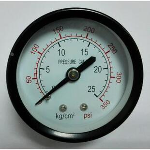 50mm 350psi cm2 25kg 502 y50 轴向气体液体压力表