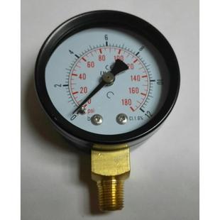 12bar 直径50MM 180psi双刻度指示压力表 径向立安装