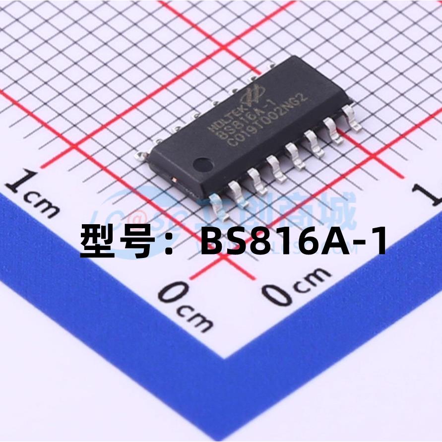 全新原装 BS816A-1 贴片NSOP-16 6键电容触摸按键芯片IC 现货供应