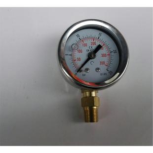 YTN40 耐震压力表 25BAR 350PSI 47mm 耐震注油压力计 径向