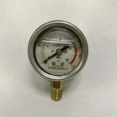 耐震压力表 YN-40I 0-16mpa 2300psi 螺纹NPT1/8 直径41mm前47mm