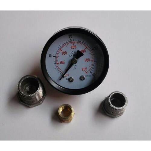 压力表带变径接头 压力表直径50mm 40bar 接头有1/8-1/4-3/8-1/2
