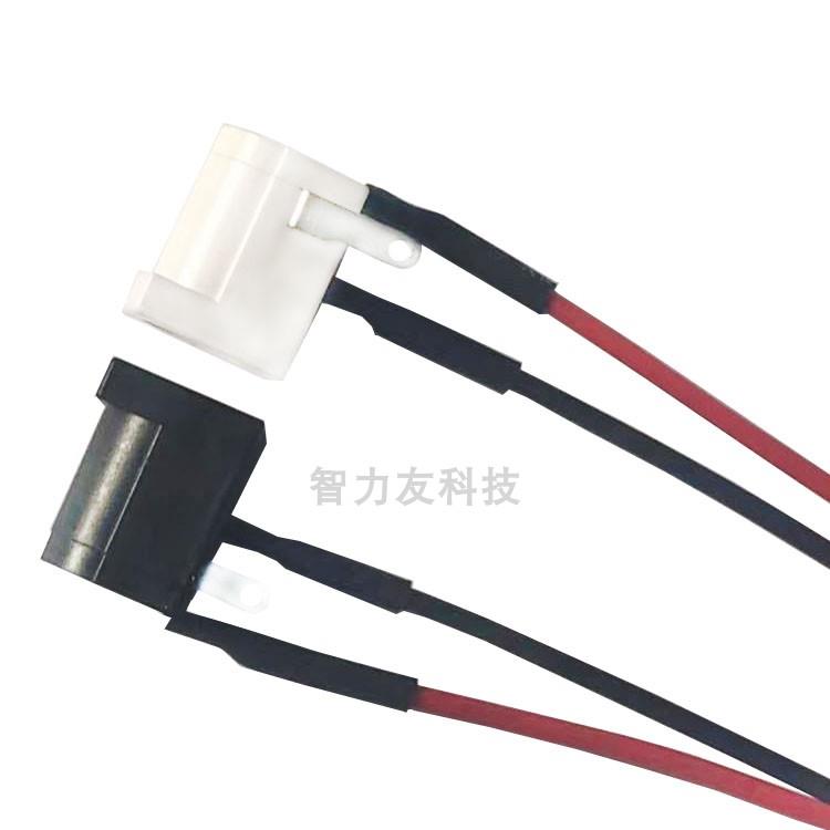 DC-005 带连接线DC电源插座 DC005 5.5X2.1/2.5mm 直插电源母头座