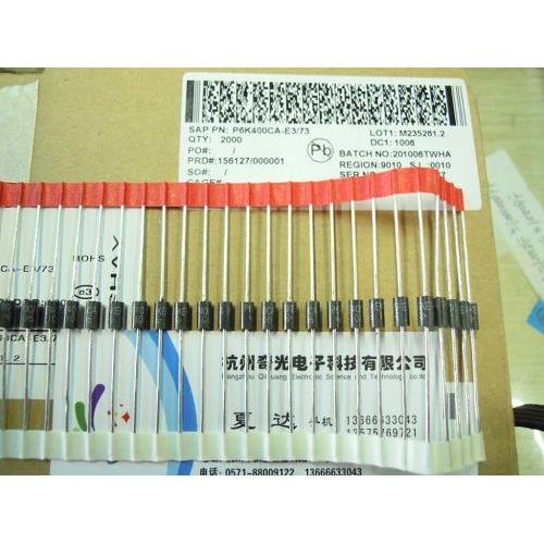 P6KE400CA DO-15 双向TVS瞬变抑制二极管 全新原装VISHAY TVS管