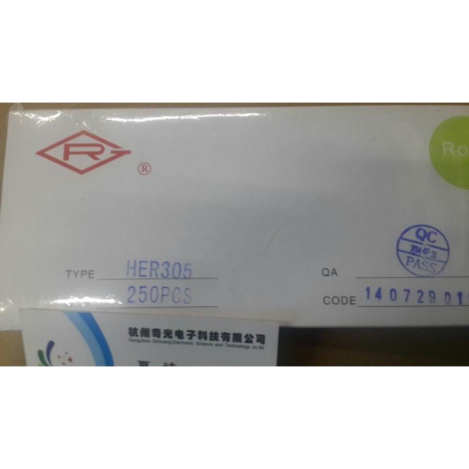 散装HER305直插DO-41整流二极管快恢复二极管3A400V如皋250只=55