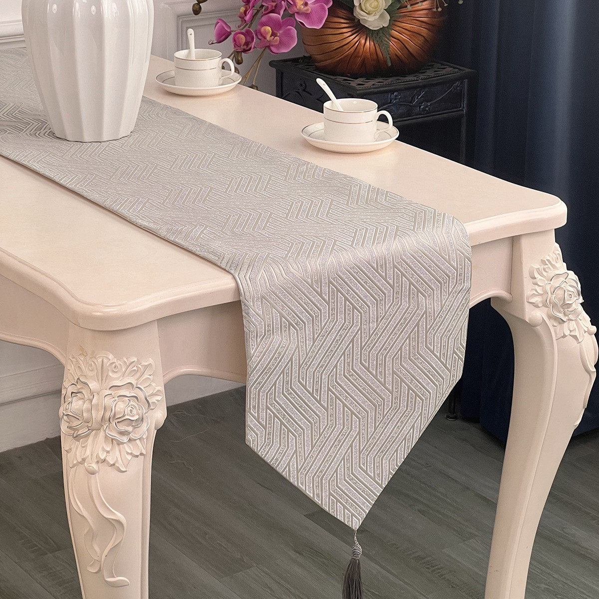 新款桌旗欧式 新中式桌布西餐厅装饰桌布酒店床尾巾盖布批发