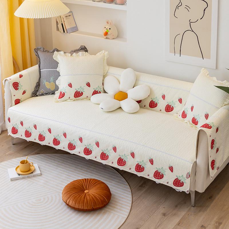 小清新新款防滑高档沙发垫子四季通用现代简约防滑套罩巾盖布座垫
