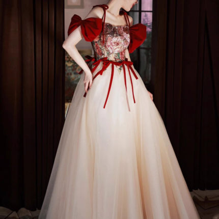 新品敬酒服新娘女大码孕妇高腰遮肚子结婚回门订婚礼服裙高端轻奢