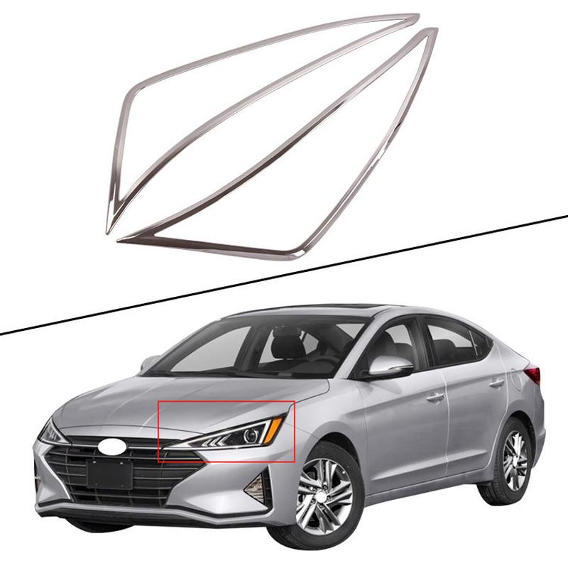 适用于 2019款领动.伊兰特/ELANTRA-ABS电镀大灯罩 大灯框装饰件