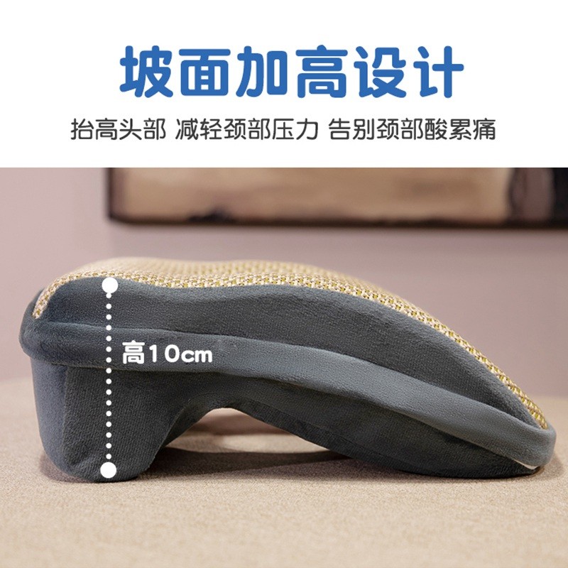 冰丝凉席记忆棉午睡枕办公室午休神器学生夏季教室睡觉趴睡枕枕头