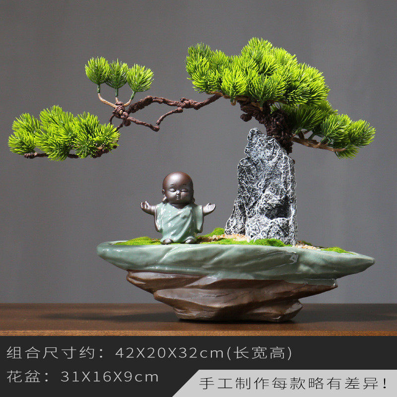 创意假山石头微景观盆景禅意摆件软装电视柜酒店博古架桌面装饰品,鲜花速递/花卉仿真/绿植园艺,仿真绿植,淘宝优惠券,粉丝福利购,淘宝优惠卷