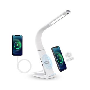 2024年新款 智能手势无线充电10w快充桌面床头LED学习阅读护眼台灯
