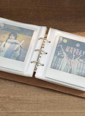 复古真皮宝丽来拍立得相册活页单格ITYPE相册本600相片收纳本SX70