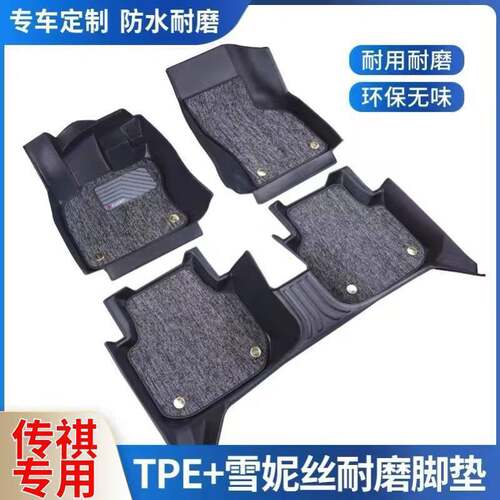 适用广汽传祺TPE汽车脚垫GS4plus埃安aions/V/Y魅580炫630GS358垫
