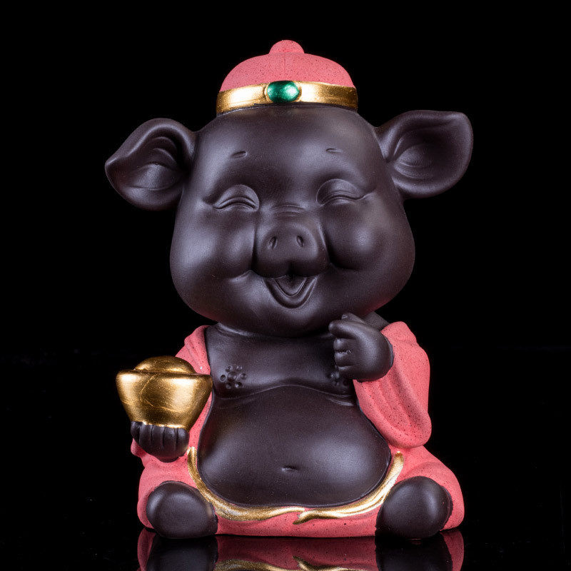 尚庄陶瓷创意招财猪家居小饰品摆件茶饰软装客厅办公茶室开业礼品,节庆用品/礼品,储蓄罐,淘宝优惠券,粉丝福利购,淘宝优惠卷