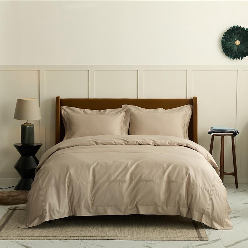 工艺酒店风丨现代简约s100长绒棉四件套天雪轻奢四季全棉亲肤套件