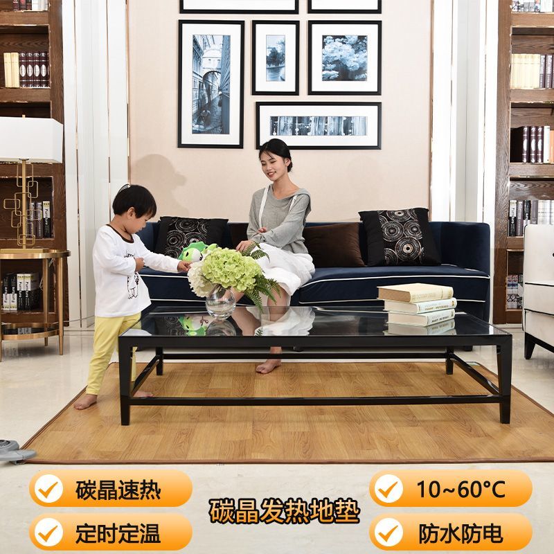 电热地暖垫家用加热地垫碳晶石墨烯发热地板速热防水定时室内移动