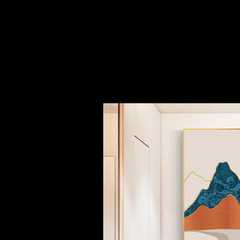 玄客厅橙色走廊画挂画现代装饰画入户轻奢过风背景墙北欧玄关关道