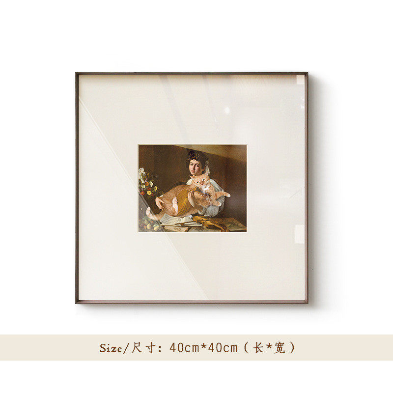美式复古小众客厅沙发背景墙装饰画欧式壁画墙面法式艺术组合挂画