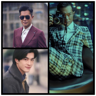 香港明星古天乐海报墙贴宿舍咖啡厅KTV密室装饰画防水可定制客厅