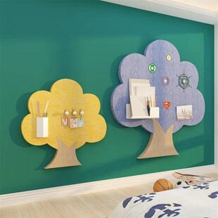 毛毡幼儿园墙面装 饰环创主题成品布置材料教室文化大树作品展示贴