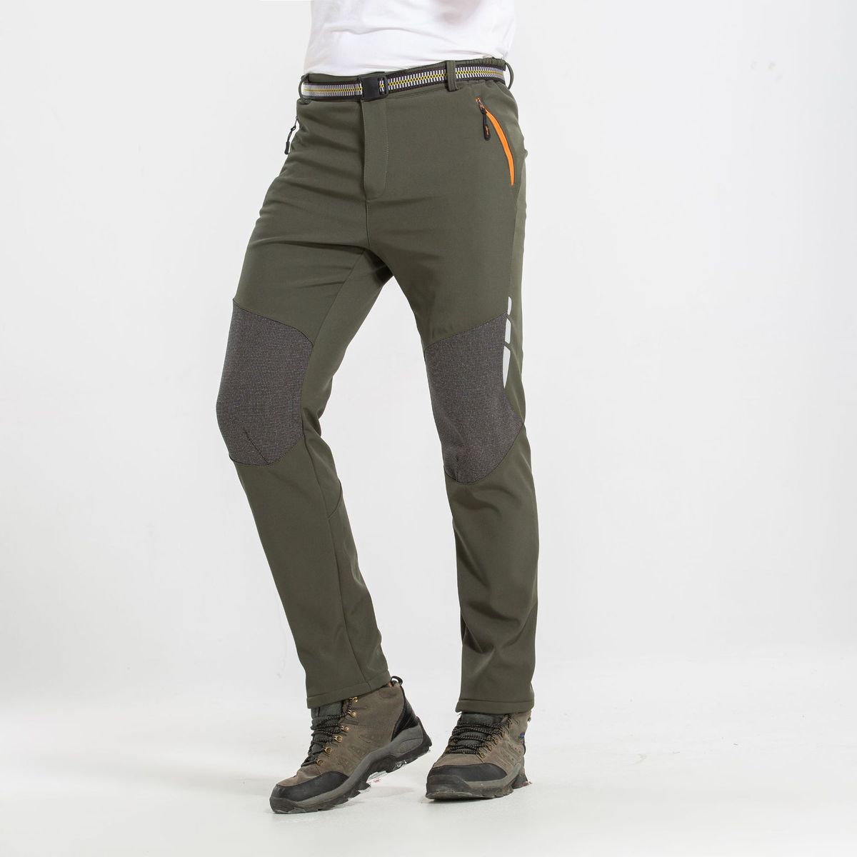 冲锋裤男士防水秋冬季加绒加厚户外防寒宽松防风抓绒保暖登山裤