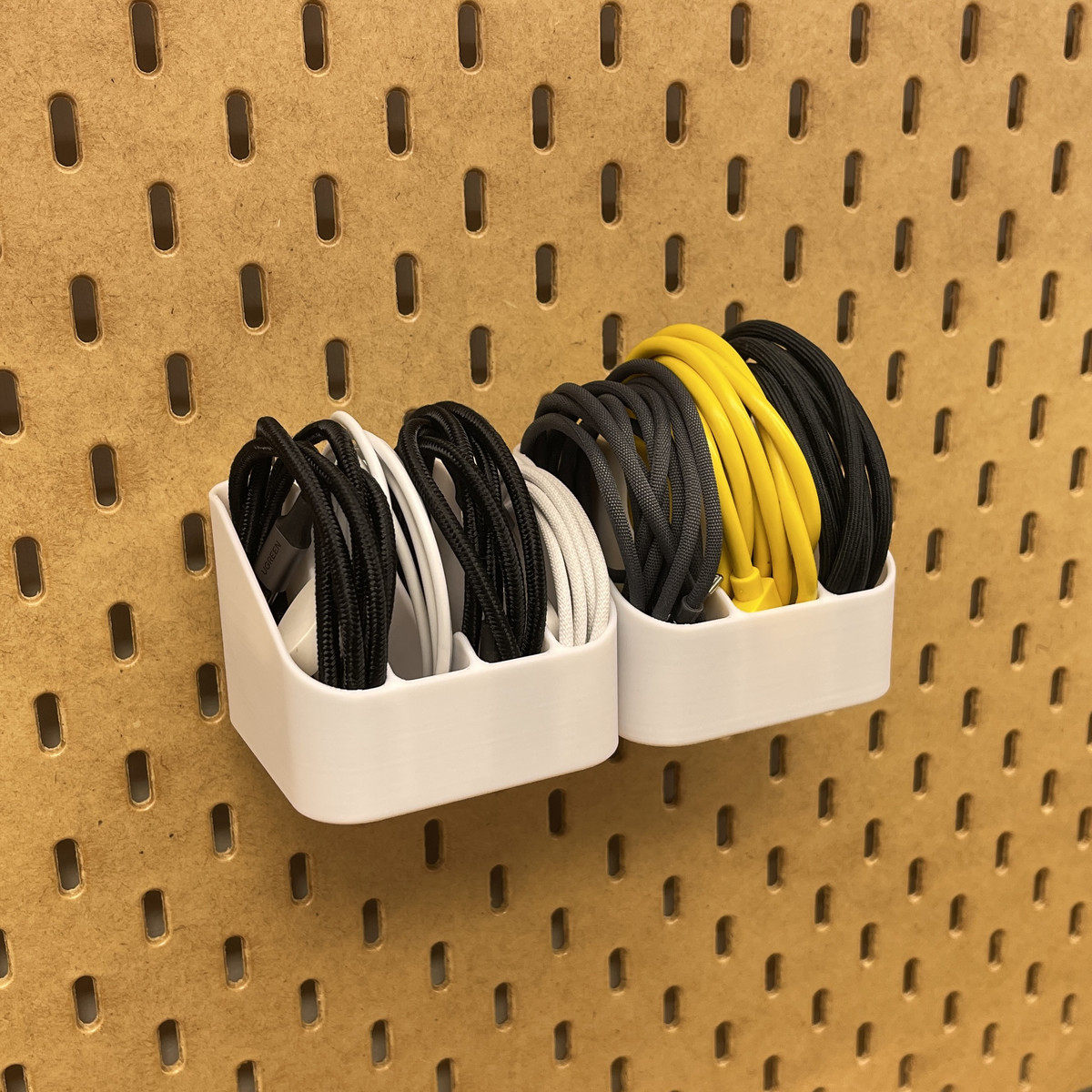 理线收纳模块 数据线收纳盒 3D打印洞洞板桌面收纳免打孔配件 CSM