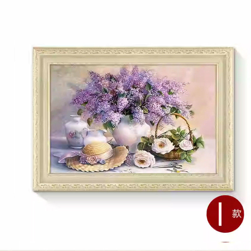 欧式餐厅装饰画静物花卉饭厅挂画水果厨房北欧风客厅油画壁画温馨